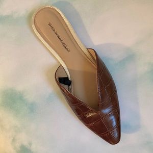 Who What Wear croc mule